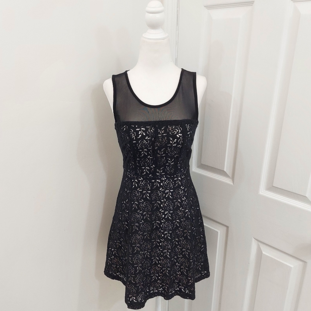 Black and White Lace Dress